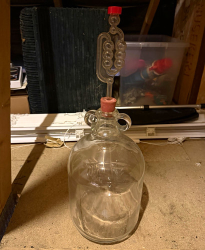 Clear glass demijohn carboy - glass, demijohn/carboy