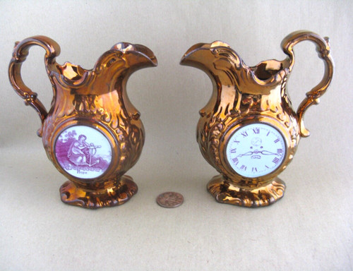 Antique pottery copper - , lustre