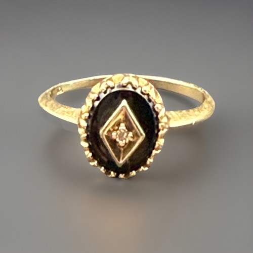 Vintage 10k yellow gold - 10k, oval