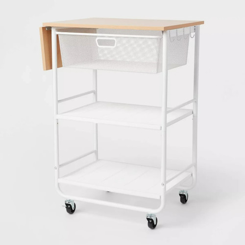 Metal storage cart mesh - mesh, drawer