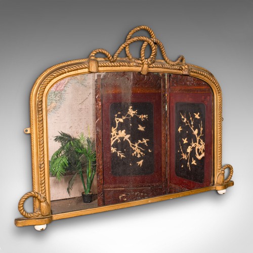 Large antique overmantle - large,