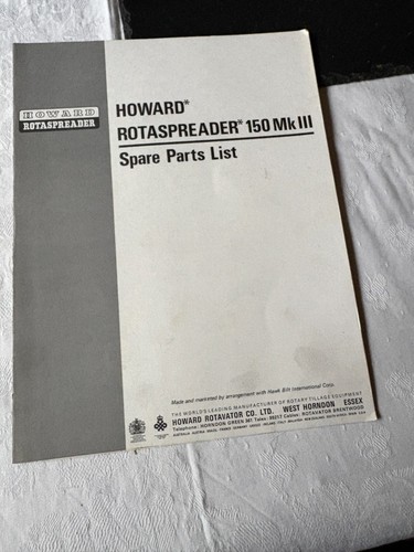 Howard rotaspreader 150 iii - rotaspreader,