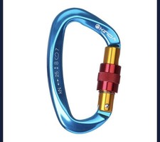 Xinder Screw Locking Carabiner Clip - 25KN Heavy Duty Screwgate KN 25 8 7