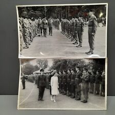 Vintage Military Parade Photos Bundle Large Photographs 15cm x 25cm OOAK 