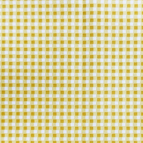 Cotton fabric yellow white - fabric,