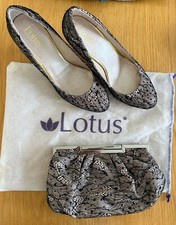 Lotus Women’s Ladies Shoes Size 7 & Matching Bag