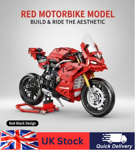 Motorcycle building blocks - motorcycle, set