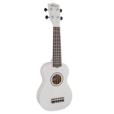 Tiger Soprano Ukulele for Beginners in White 