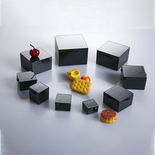 Square Black Small Plastic