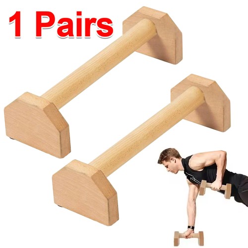 Pair wooden parallettes push - 1,
