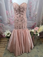 Sherri Hill Pink Beaded