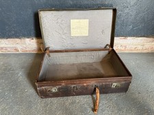 Vintage Leather Suitcase Retro Luggage