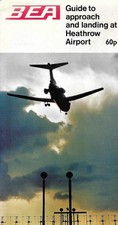 1972 BEA Guide to approach & landing Heathrow Airport w/ IAL Aerad Flight Guide