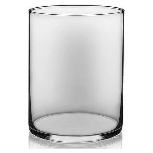 Glass cylinder floral vase - glass, 8