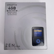 Creative ZEN V Plus 4GB Black/Blue Digital MP3 Media Player Discontinued New