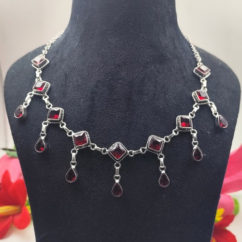 Red garnet gemstone - red,