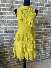 SHILLA women's lace mustard