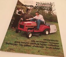 BARRUS MTD Power Gardening Lawnflite Harry Oleo Mac Original 1980 Sales Brochure