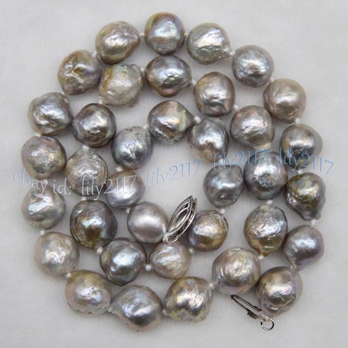 Huge 12mm natural - huge, silver