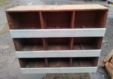 Pigeon Hole Cabinet Vintage Wooden Workshop Storage Shop Display  no 2