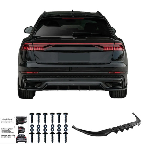 Rear diffuser with - diffuser, spats