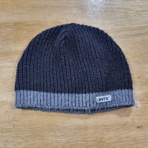 Levis black knit beanie - levis,