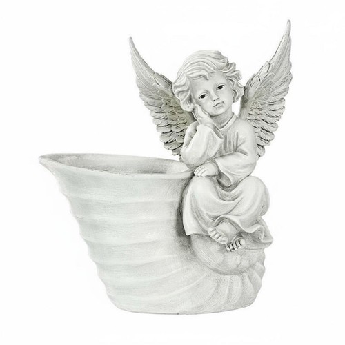 Resin sculpture angel design - sculpture,