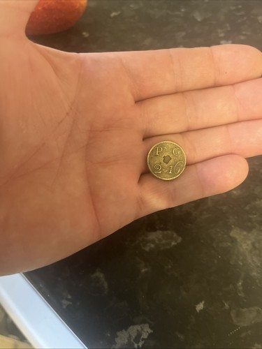 George iii brass coin weight - george,