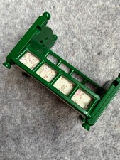 Sylvanian Baby Cot, Nursery Furniture, Green Vintage with drop side/pink blanket