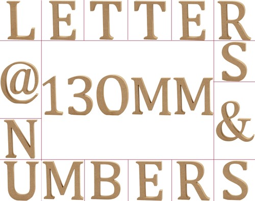 Large 13cm wooden mdf - wooden,