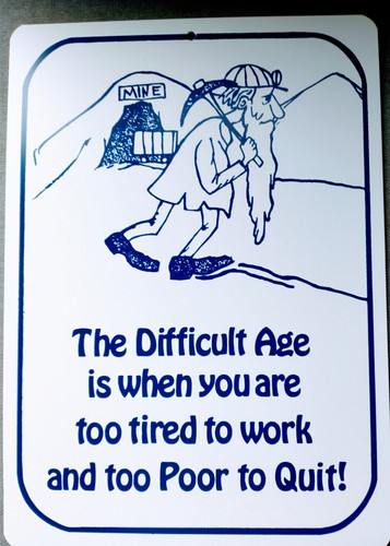 Funny mining sign - sign, 8.5x12