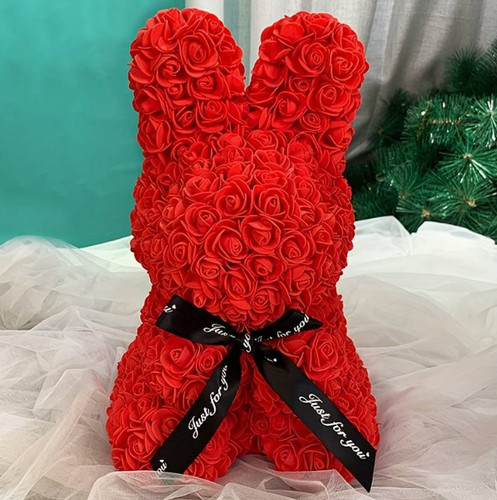 Rose flower bunny - flower, foam