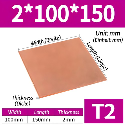 Pure copper sheet plate - pure, sheet/plate