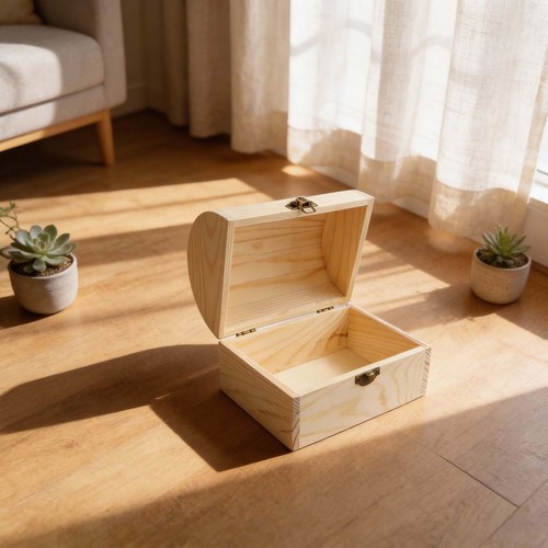 Wooden box arched - wooden,