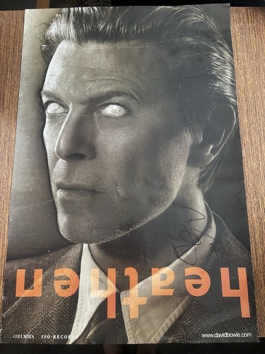 Signed david bowie heathen - signed,