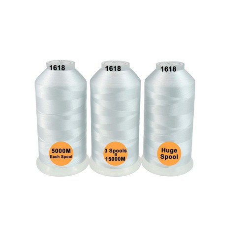 White embroidery thread - white,
