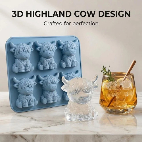 Highland cow ice cube - highland,