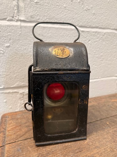 Old southern railway cart - railway, lamp