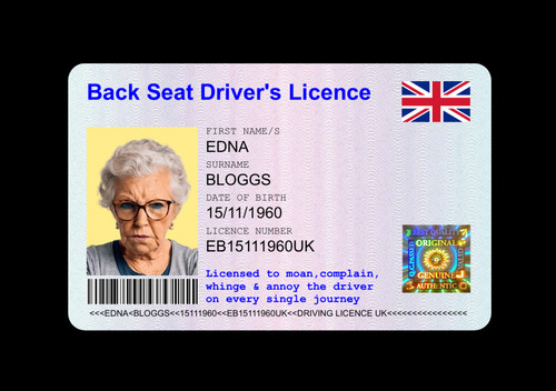 Personalised back seat - personalised,