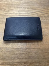 Tumi men's black leather