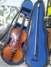 Lidl model 220 sized 4/4 violin w/ case and bow. Austria 1986. Very Good Cond