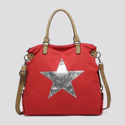Women canvas star applique - women's,