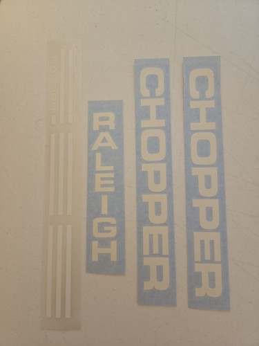 Raleigh chopper decals - decals, (white)