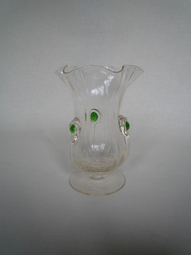 Art nouveau peacock eye vase - eye,