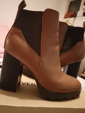 Brown Leather Tan Boots