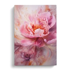 Peony Flower Abstract Canvas