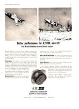 AABK/08 MAGAZINE ADVERT 11X8"  BRISTOL SIDDELEY V/STOL AIRCRAFT