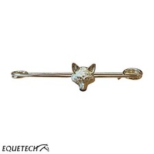 Stock Pin  Equetech Traditional Foxhead    Gold or Silver Plated   Nickel Free