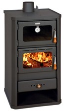 Prity FM Wood Stove 12.1kW with Oven | Space-Saving Solid Fuel Heater