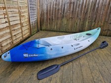 Perception Scooter Sit-On Kayak Blue/White with Paddle